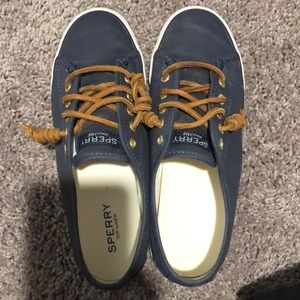 Navy Sperry Sneakers